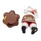 Kurt Adler 10.5-Inch Fabriché Santa Decorating Gingerbread Tree, 2-Piece Set